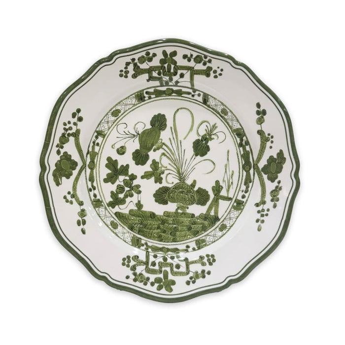 VIDA Faenza 9" Salad Plate Set of 4 (White and Green)