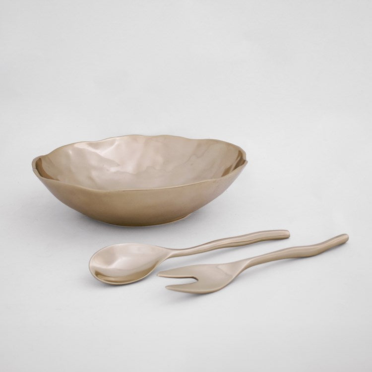 SIERRA MODERN Maia Sm Salad Servers (Shiny Gold)