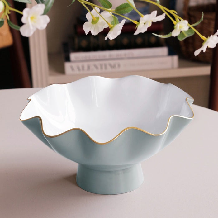 ENCANTO Carola Small Pedestal (Slate and White)