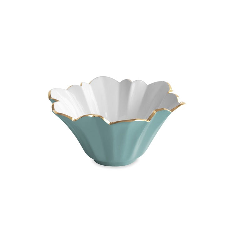ENCANTO Avril Small Bowl (Turquoise and White)