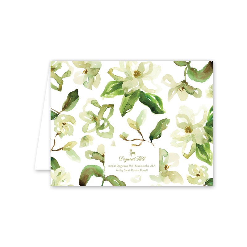Watercolor Magnolias Get Well Card: Single Card