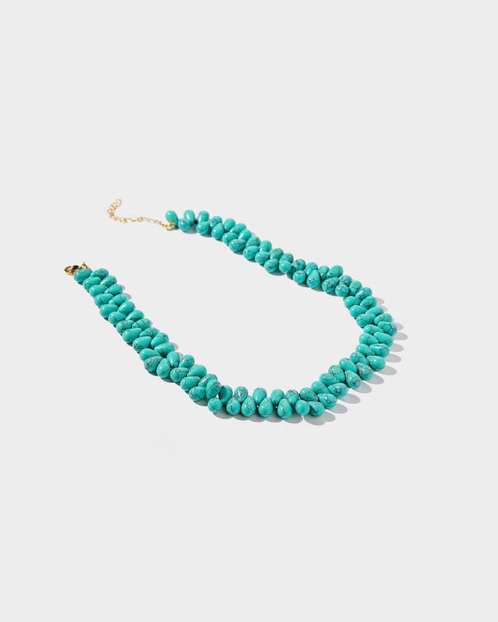 Turquoise Cluster Necklace