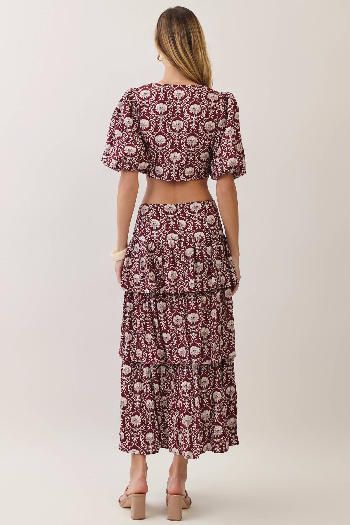 Merlot Ruffle Skirt