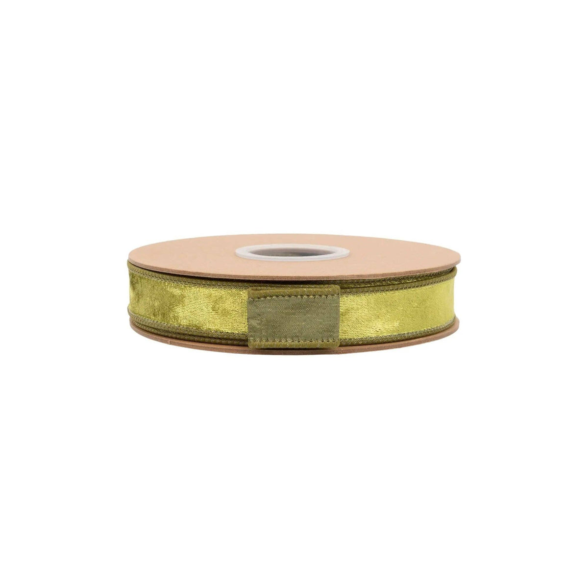 1" Wired Heritage Velvet Ribbon | Willow | 10 Yard Roll