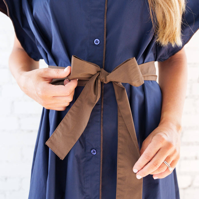 Caryn Lawn Cassie Dress Navy