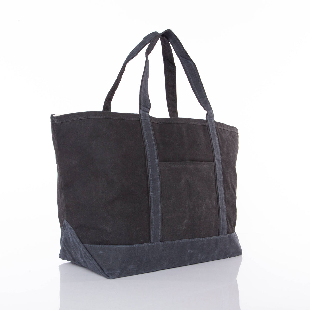 Waxed Large Classic Tote: Slate