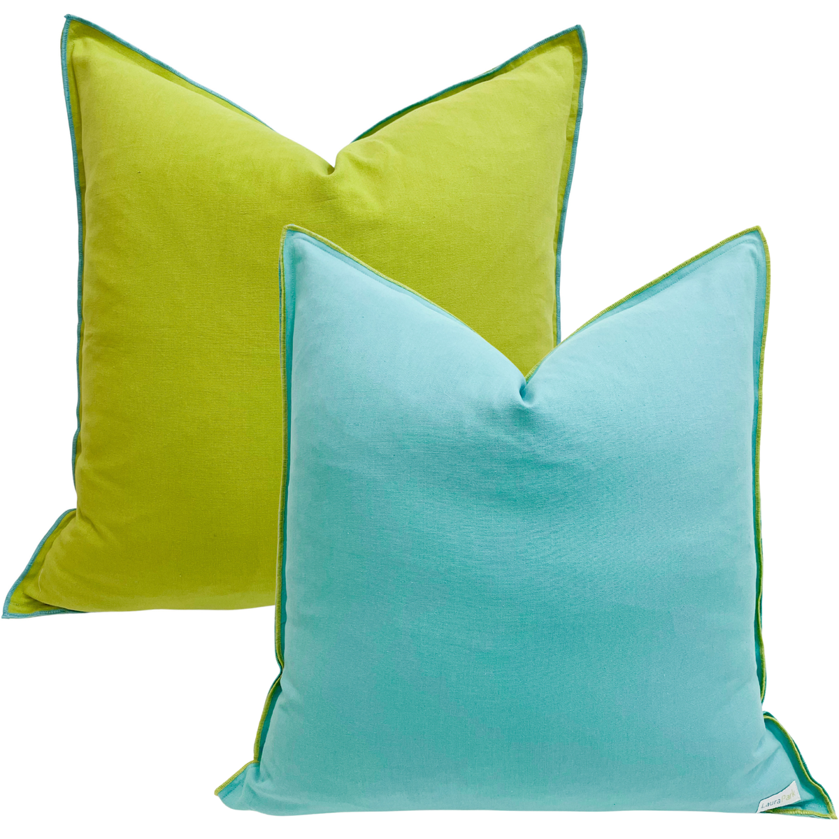 Blue/Green 22" x 22" Down Pillow