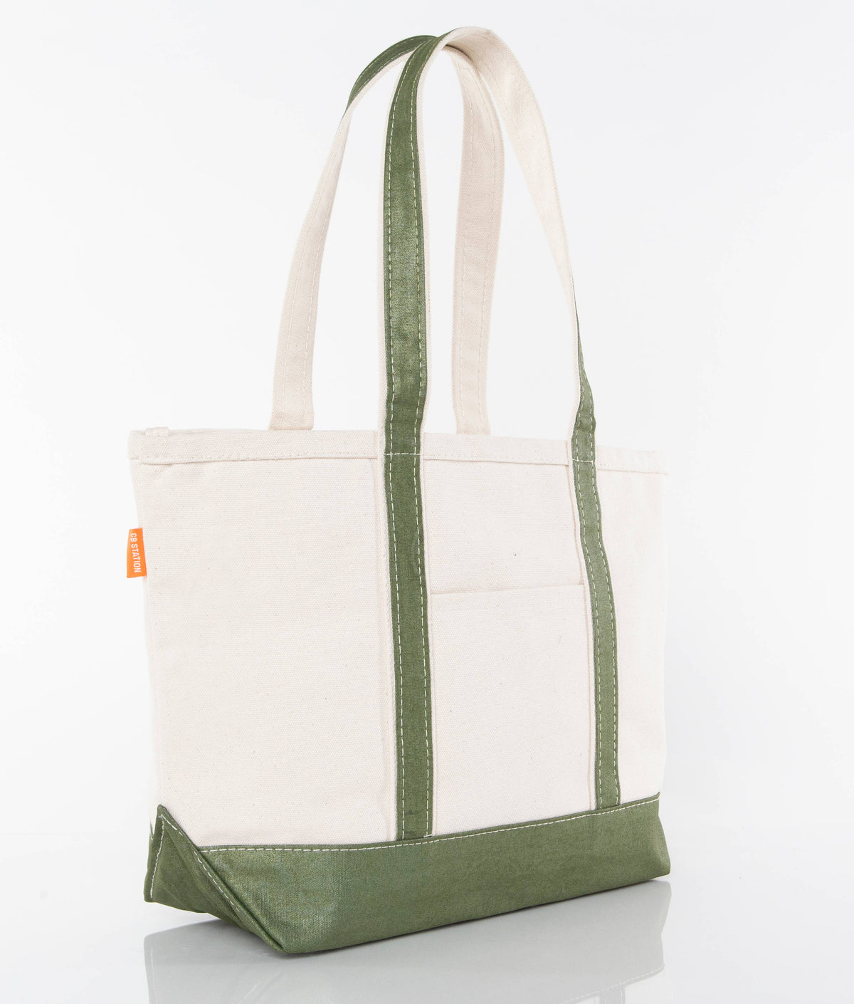 Medium Metallics Classic Tote: Silver