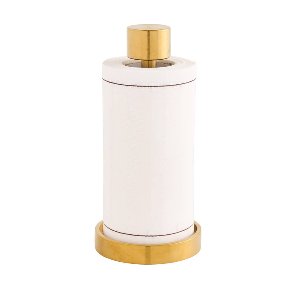 Cotton Cocktail Napkin Roll: White Rabbit