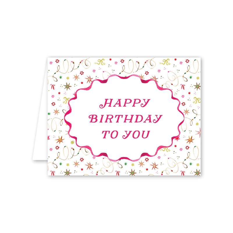 Merry Ribbons Birthday: Single Card