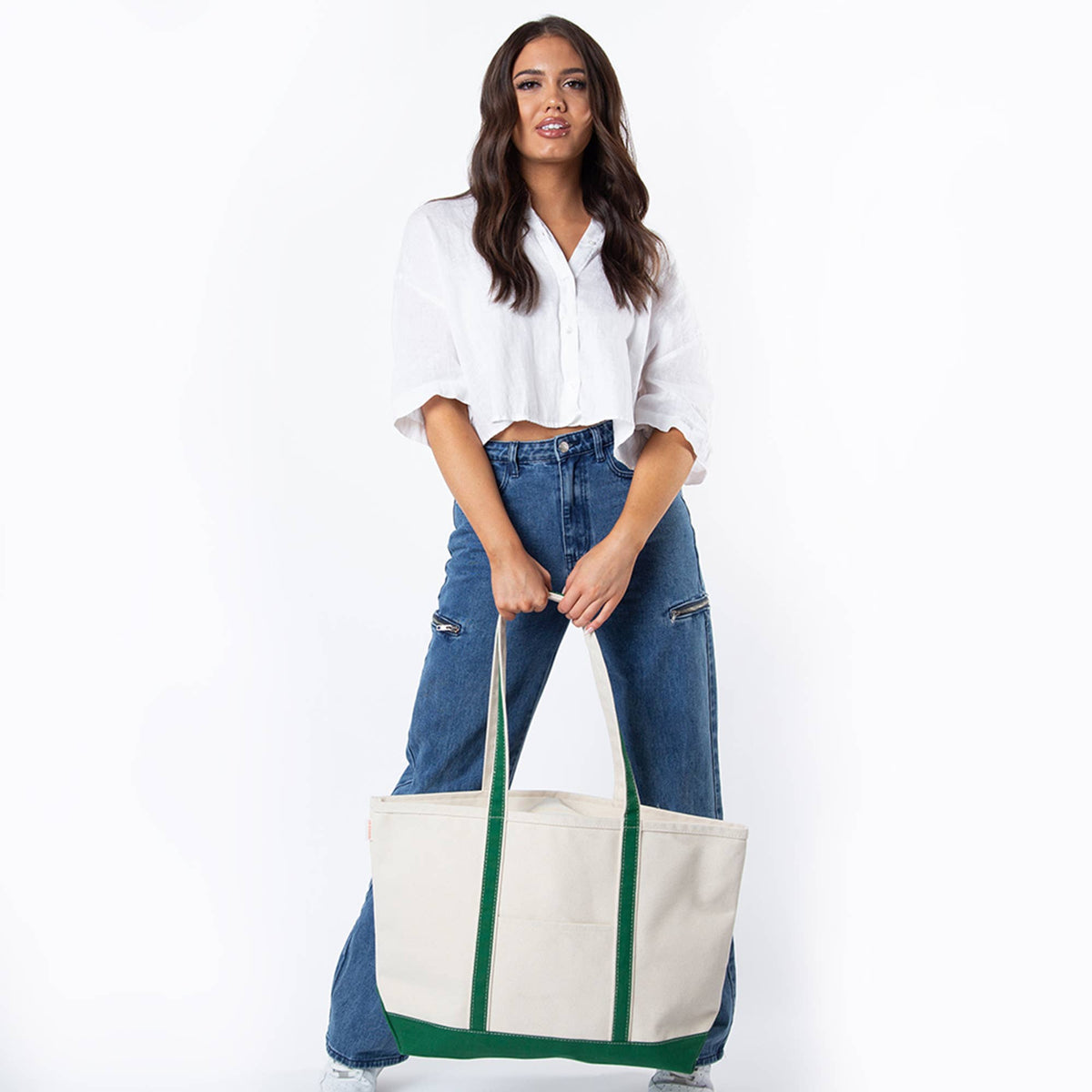 Large Classic Tote: Navy