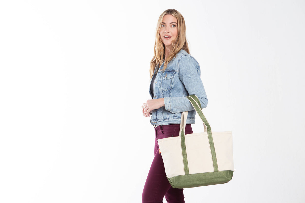 Medium Metallics Classic Tote: Metallic Green