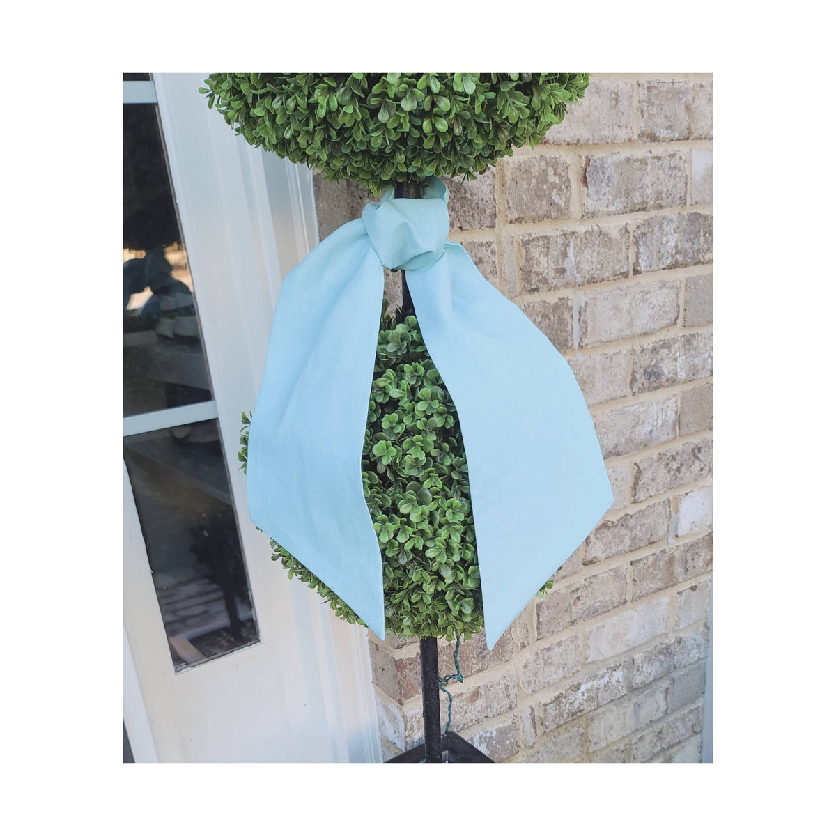 Linen Blend Sashes: White / 44 inches