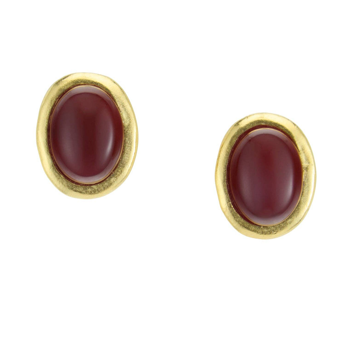 Fall Caroline Studs: Cranberry