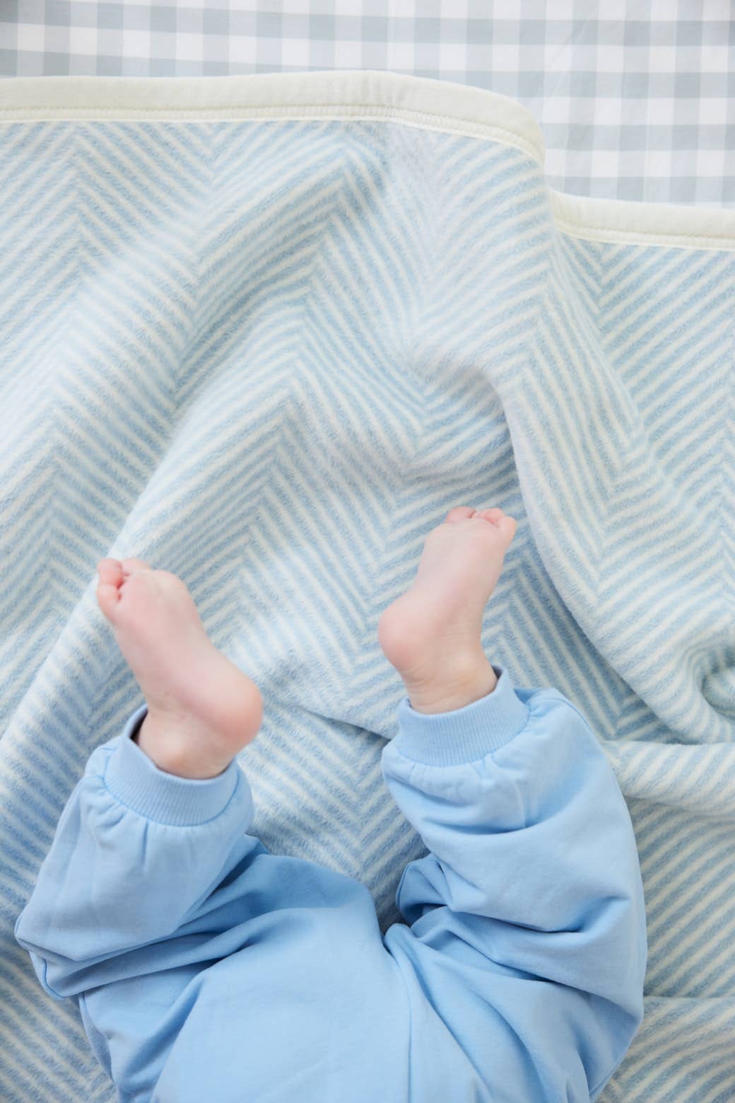 Mini Harborview Herringbone Sky Chappy Wrap