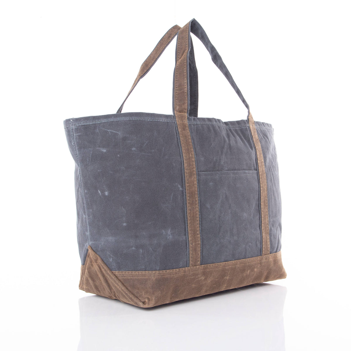 Waxed Large Classic Tote: Slate