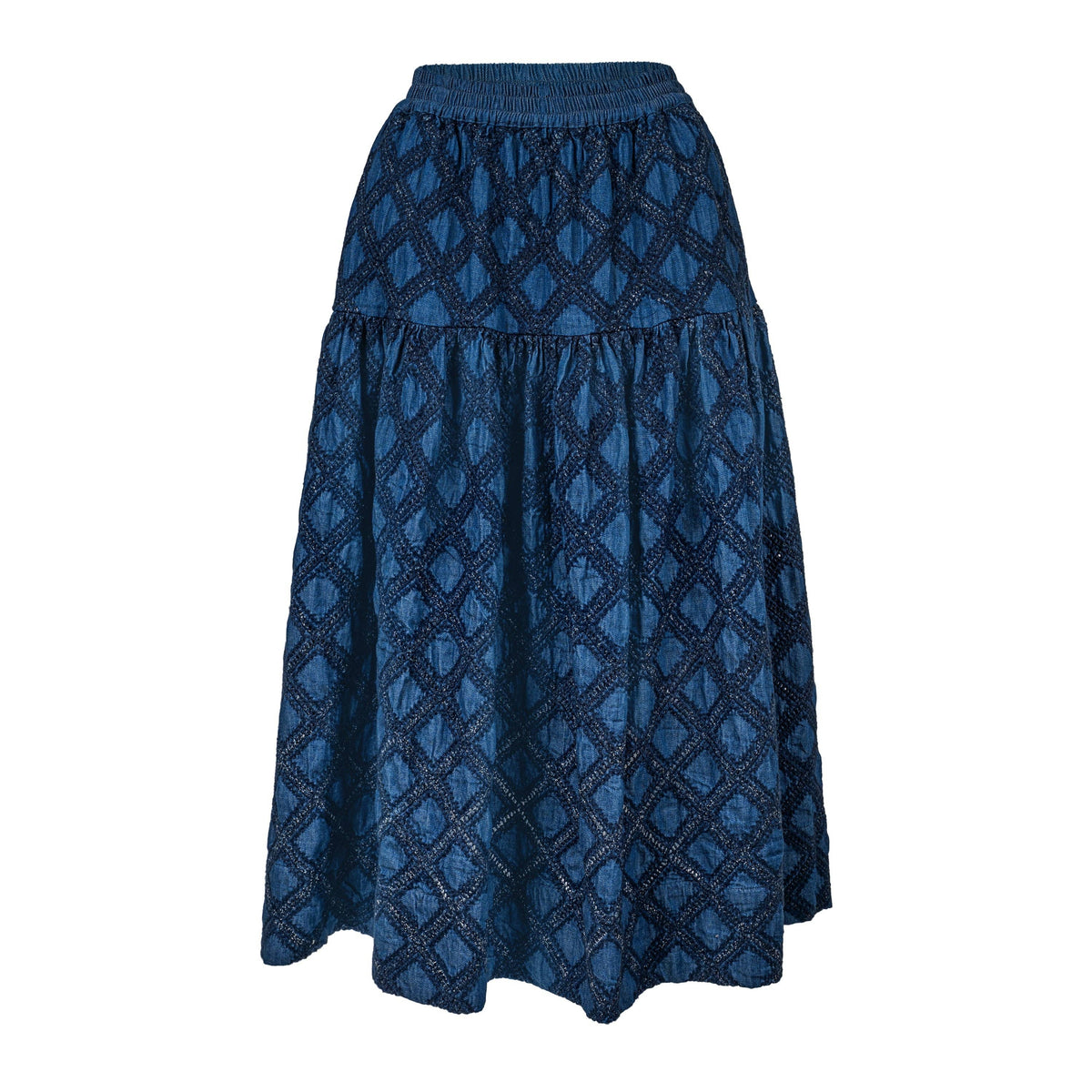 Denim Eyelet Colette Skirt