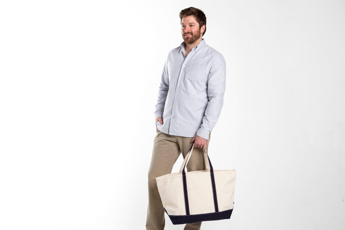 Large Classic Tote: Brown