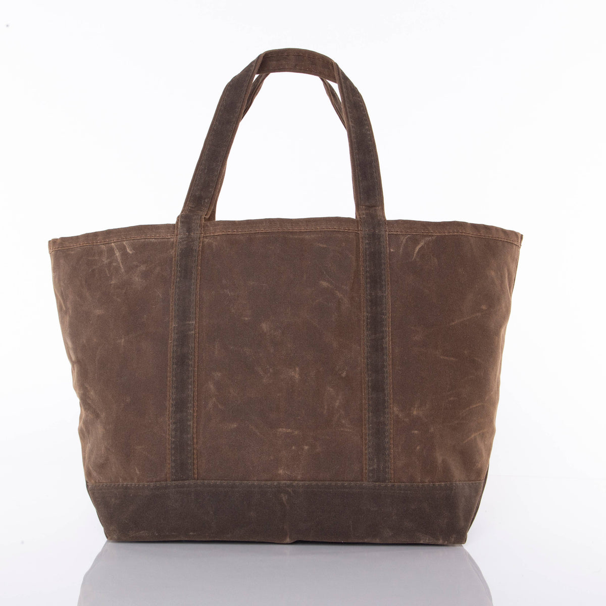 Waxed Large Classic Tote: Olive