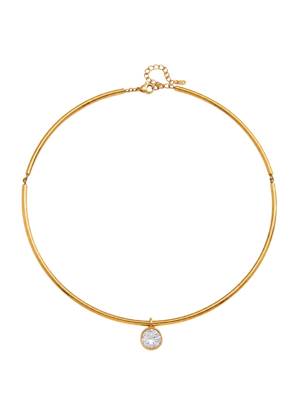 Round Keepsake Collar Necklace
