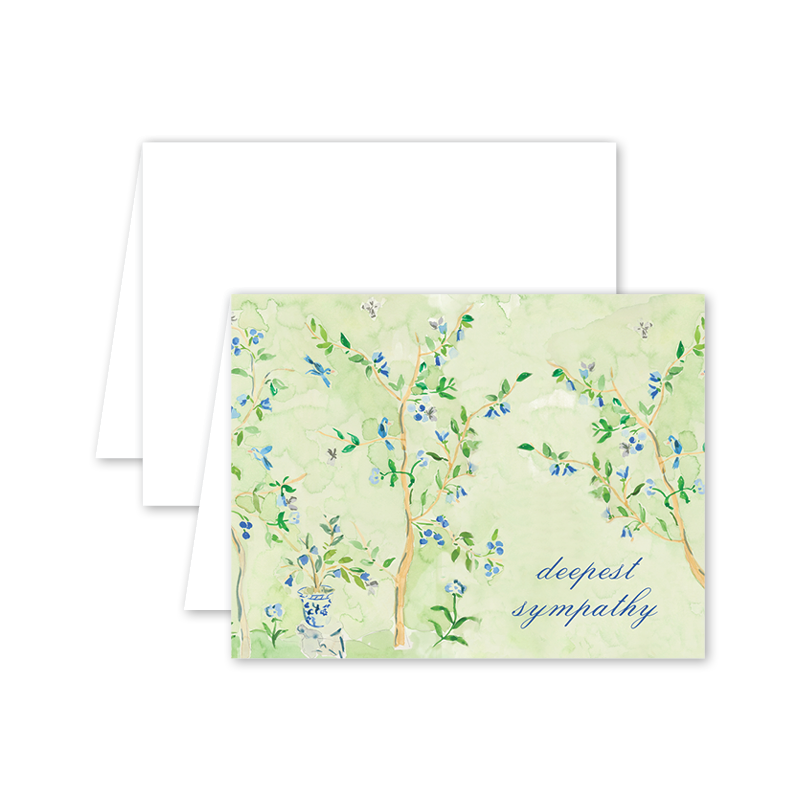 Bespoke Chinoiserie Sympathy: Single Card