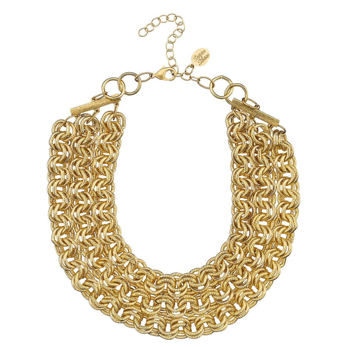 Triple Double Link Chain Necklace