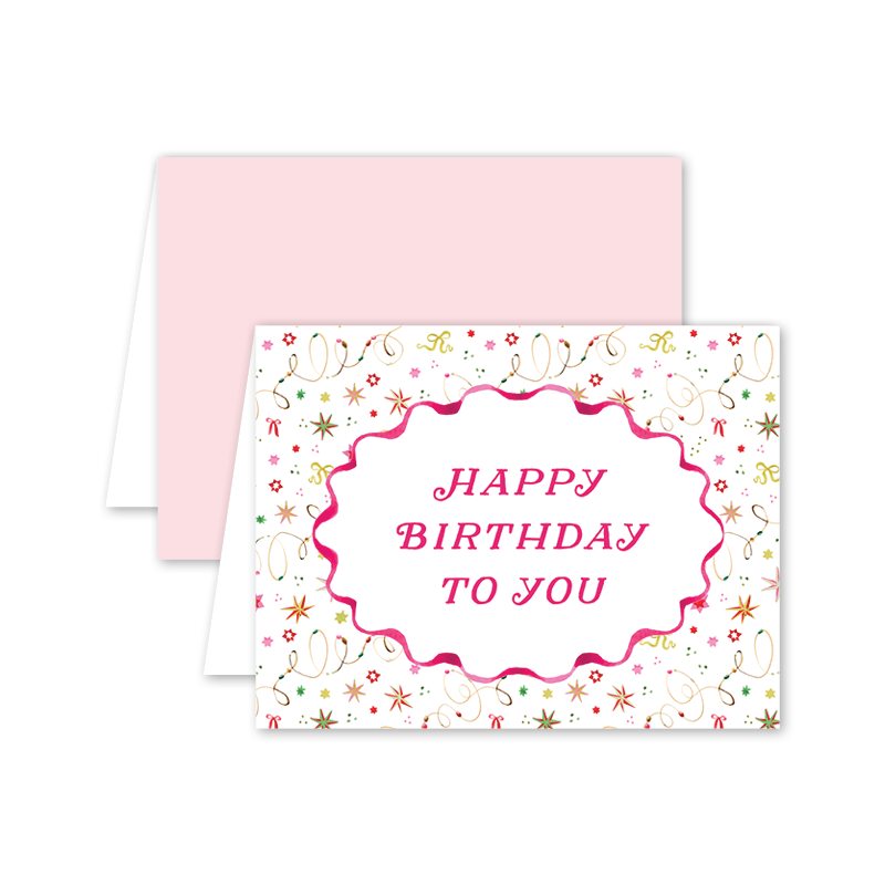 Merry Ribbons Birthday: Single Card
