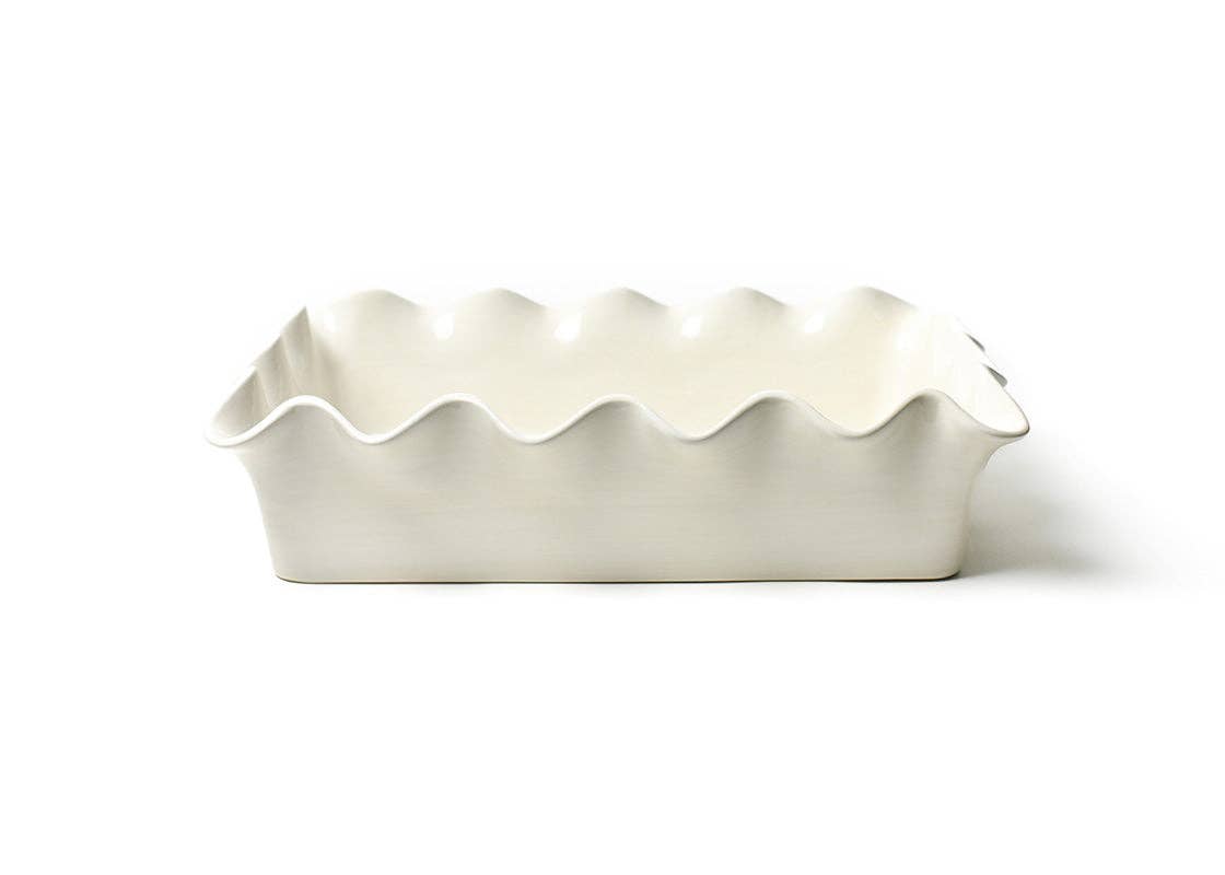 Signature White 14 Ruffle Casserole