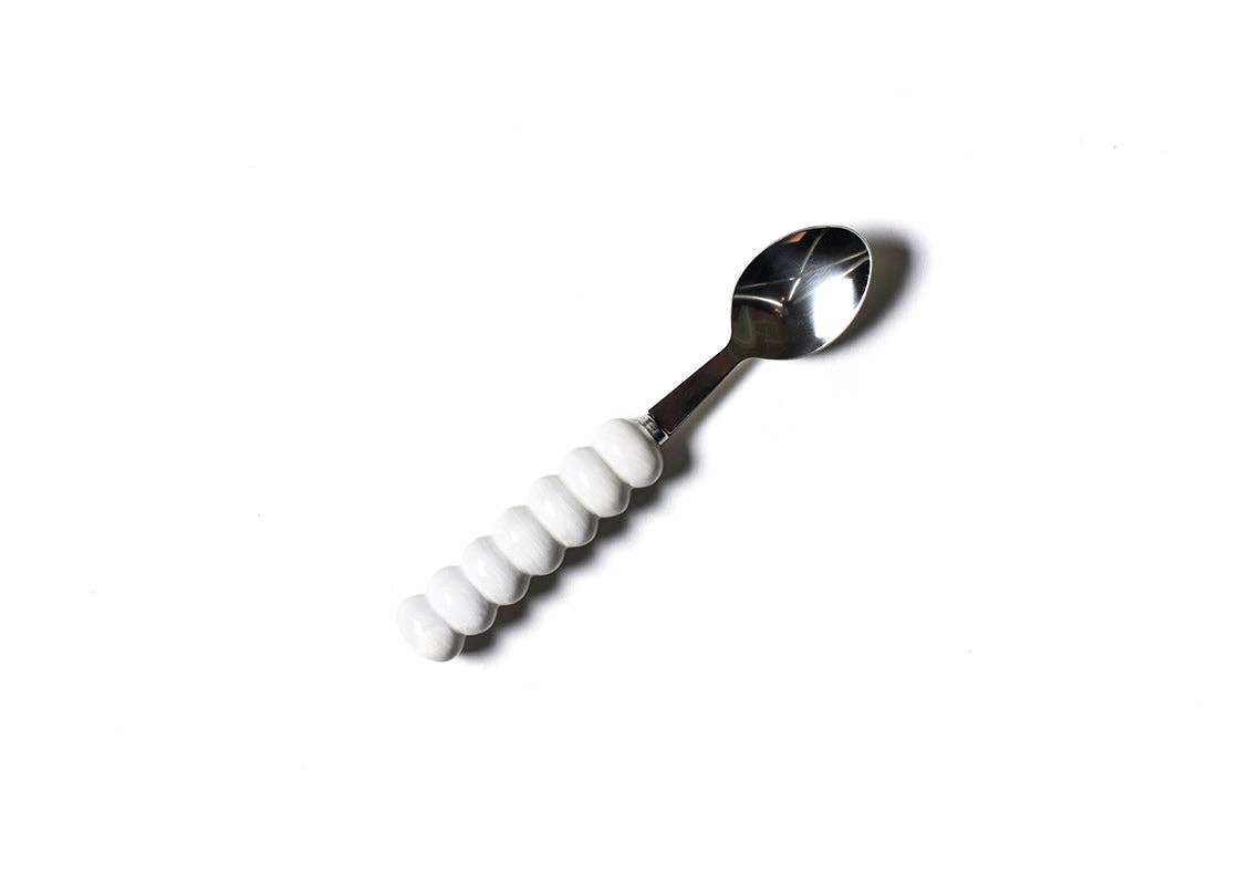 Signature White Knob Serving Spoon