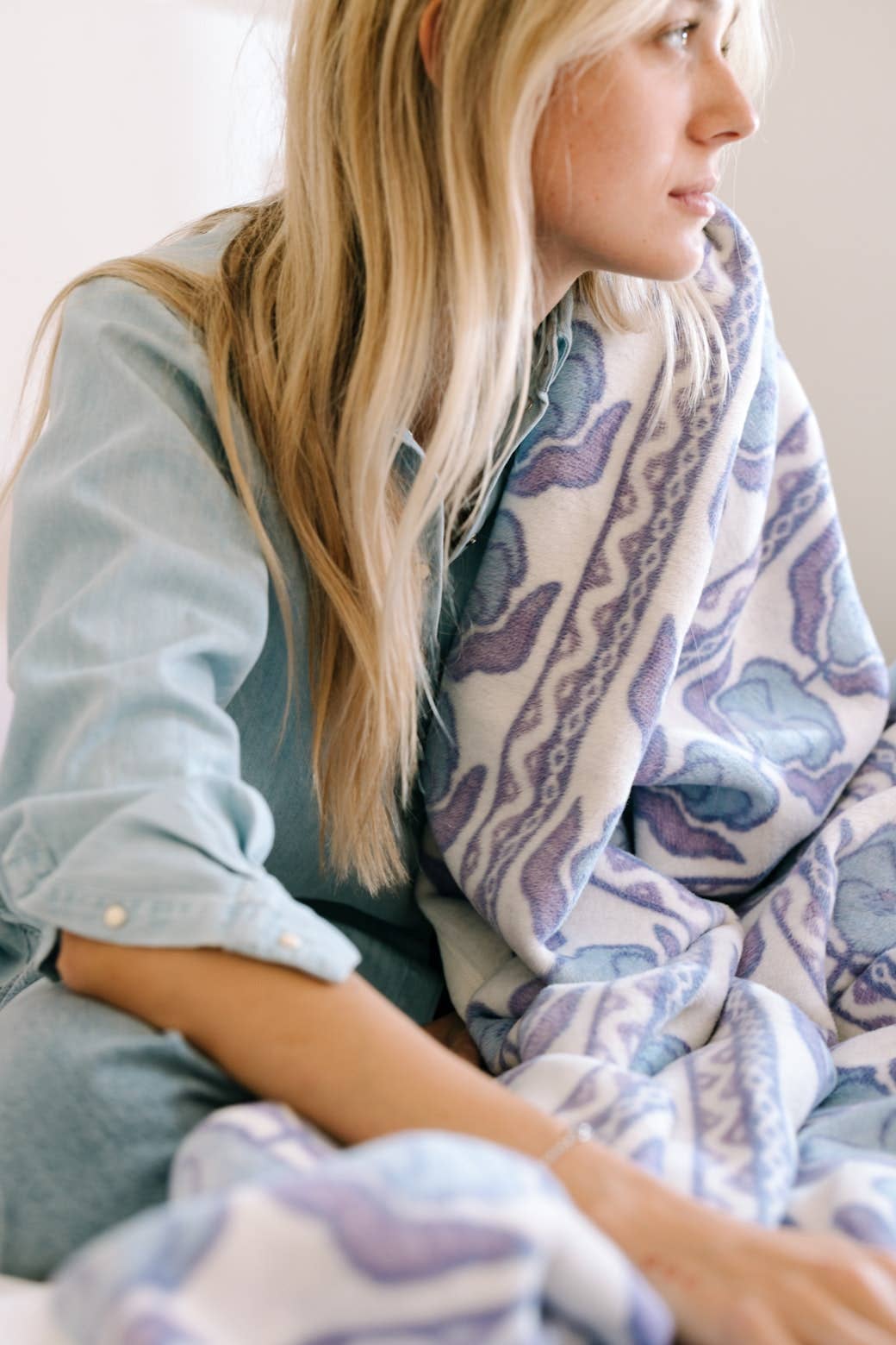 CHAPPY WRAP Violets Blanket