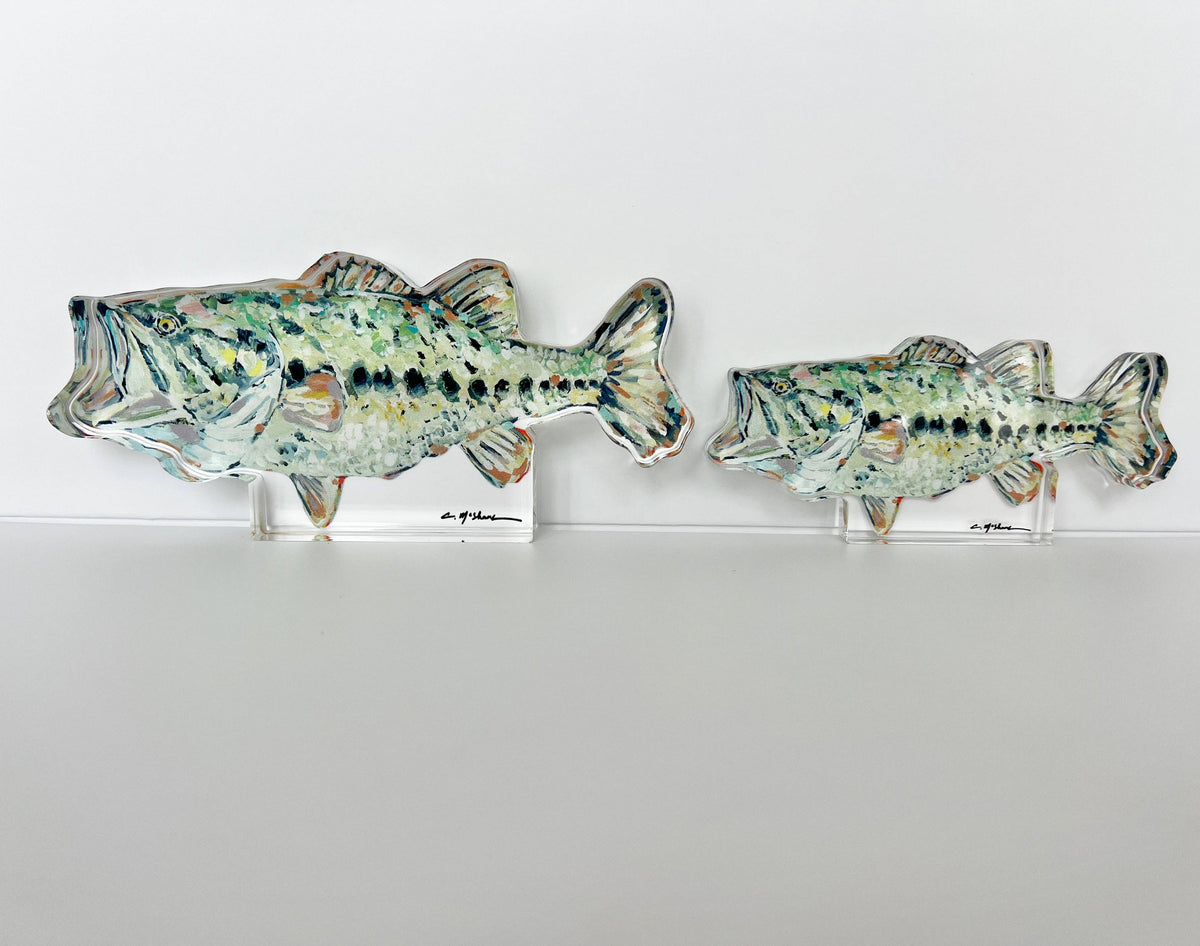 "Gone Fishin" Bass Large Acrylic