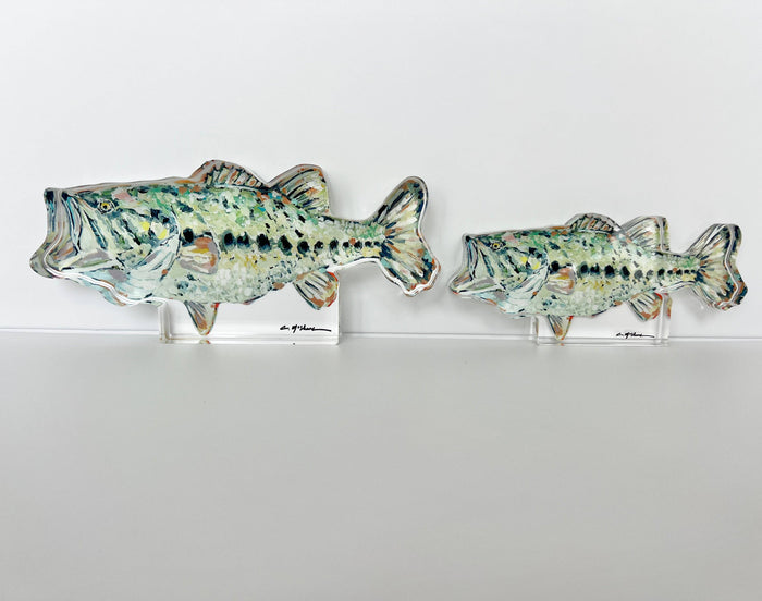 "Gone Fishin" Bass Large Acrylic