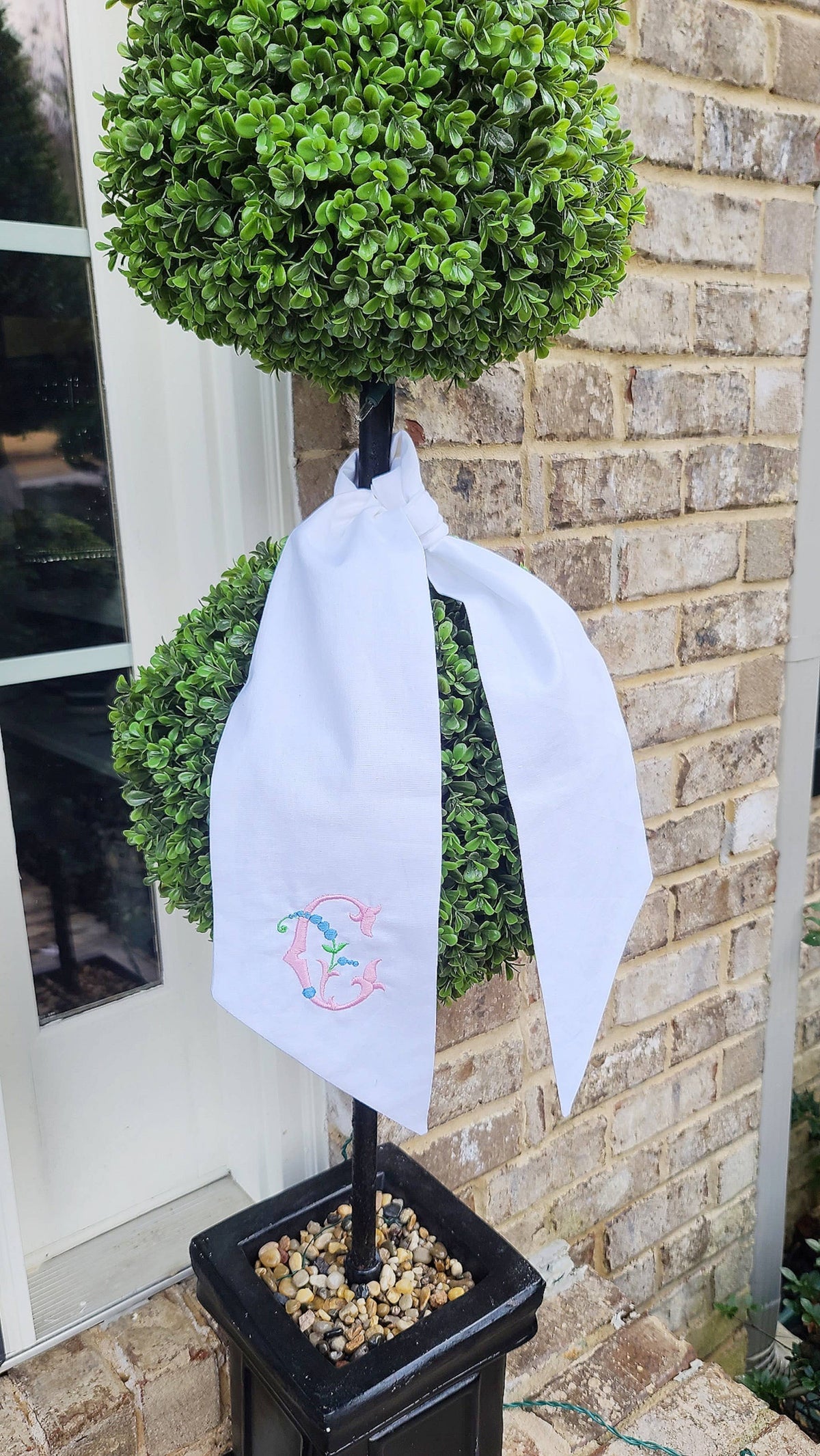 Linen Blend Sashes: Navy / 44 inches