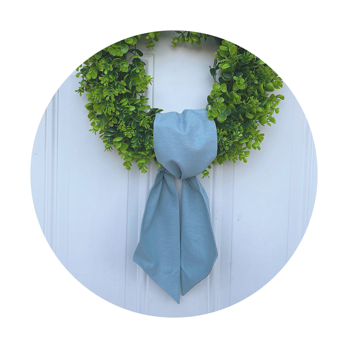 Linen Blend Sashes: White / 44 inches