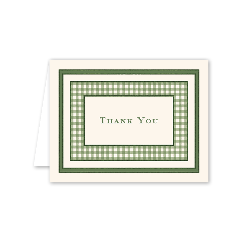 Maison de Frédéric Green Thank You: Single Card