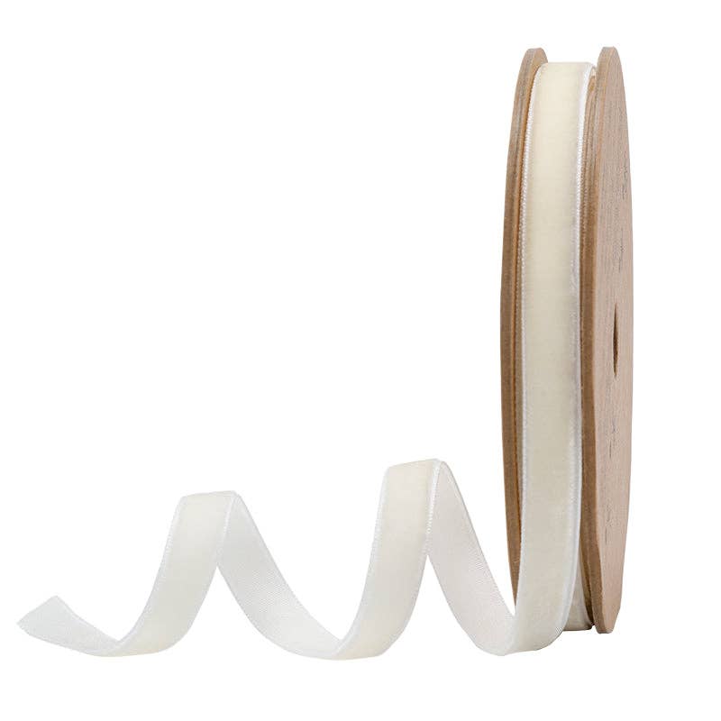 23 Colors | 3/8" Velvet Ribbon | 10 Yard Roll: Bay Leaf