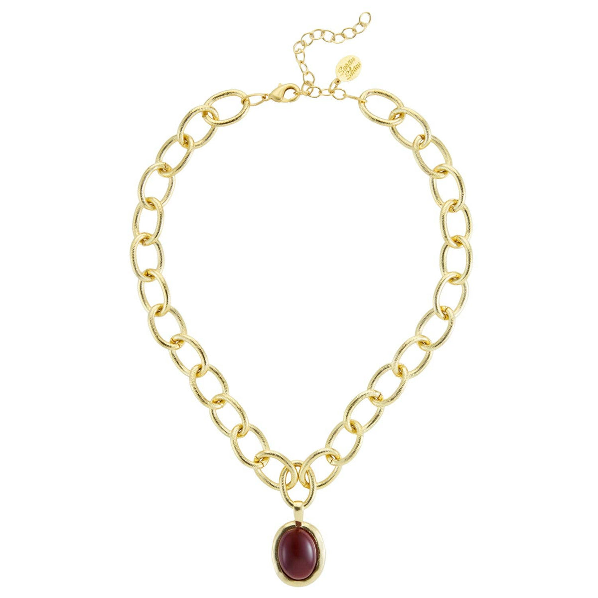 Fall Caroline Loop Chain Necklace: Tiger's Eye