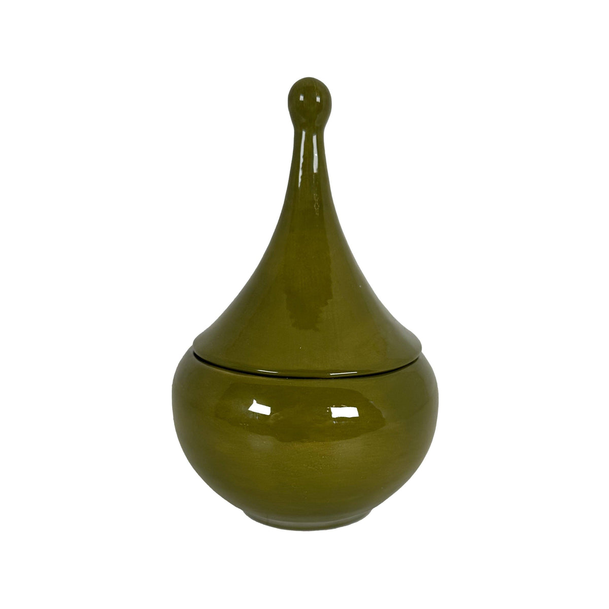 Teardrop Jars in Martini Green: Small