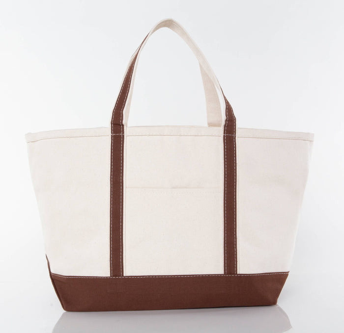 Large Classic Tote: Brown