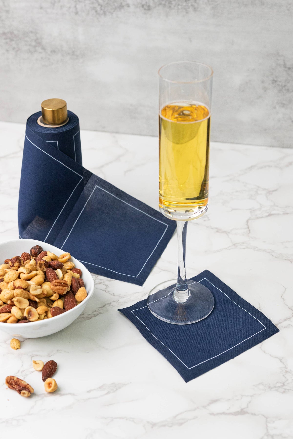 Midnight City Luxury Disposable Cotton Cocktail Napkins
