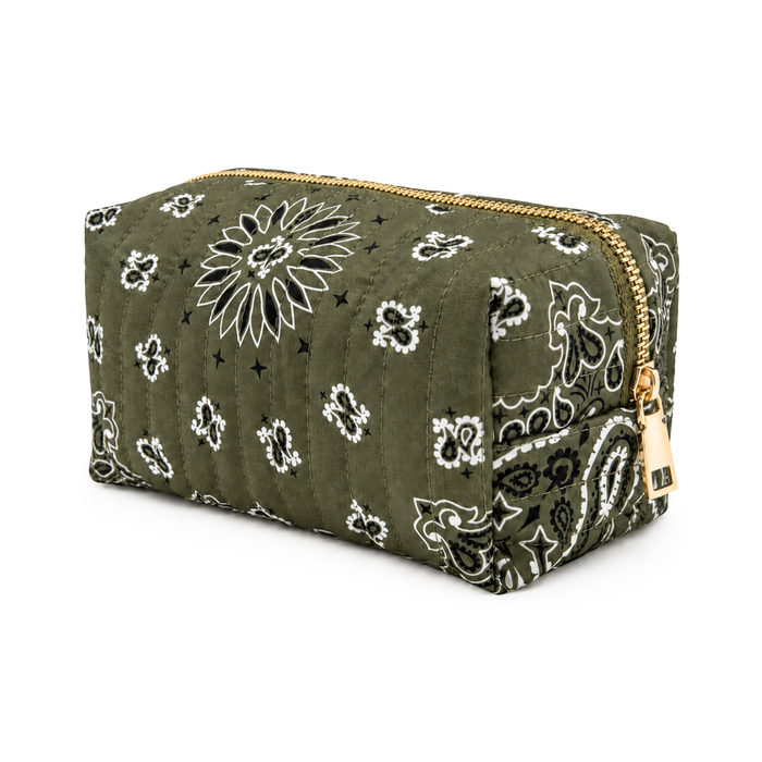 Moss Olive Bandana Travel Pouch