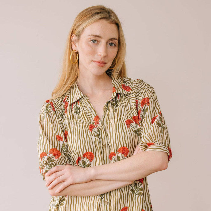 Wavy Stripe Oasis Dress