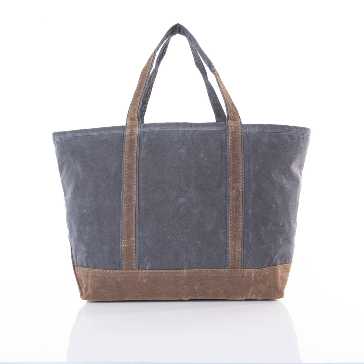 Waxed Large Classic Tote: Slate
