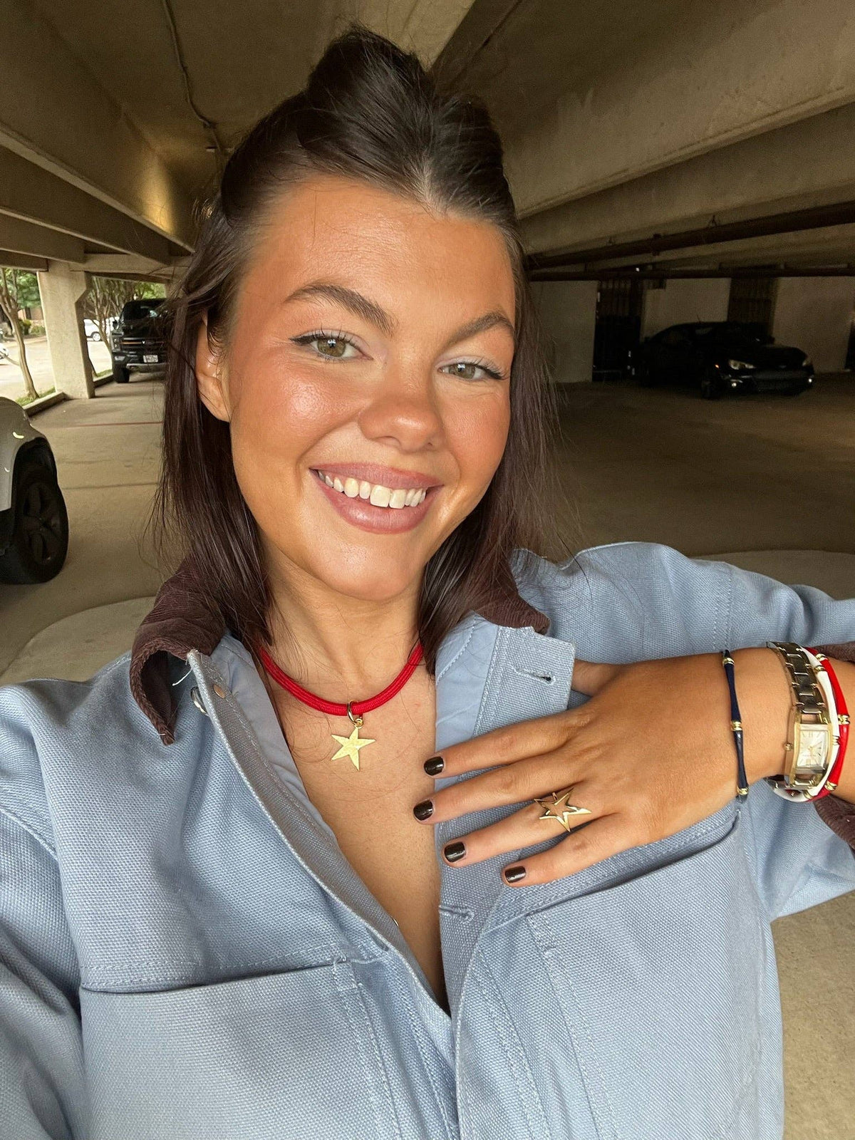Flare Cord Necklace: 14 Inches