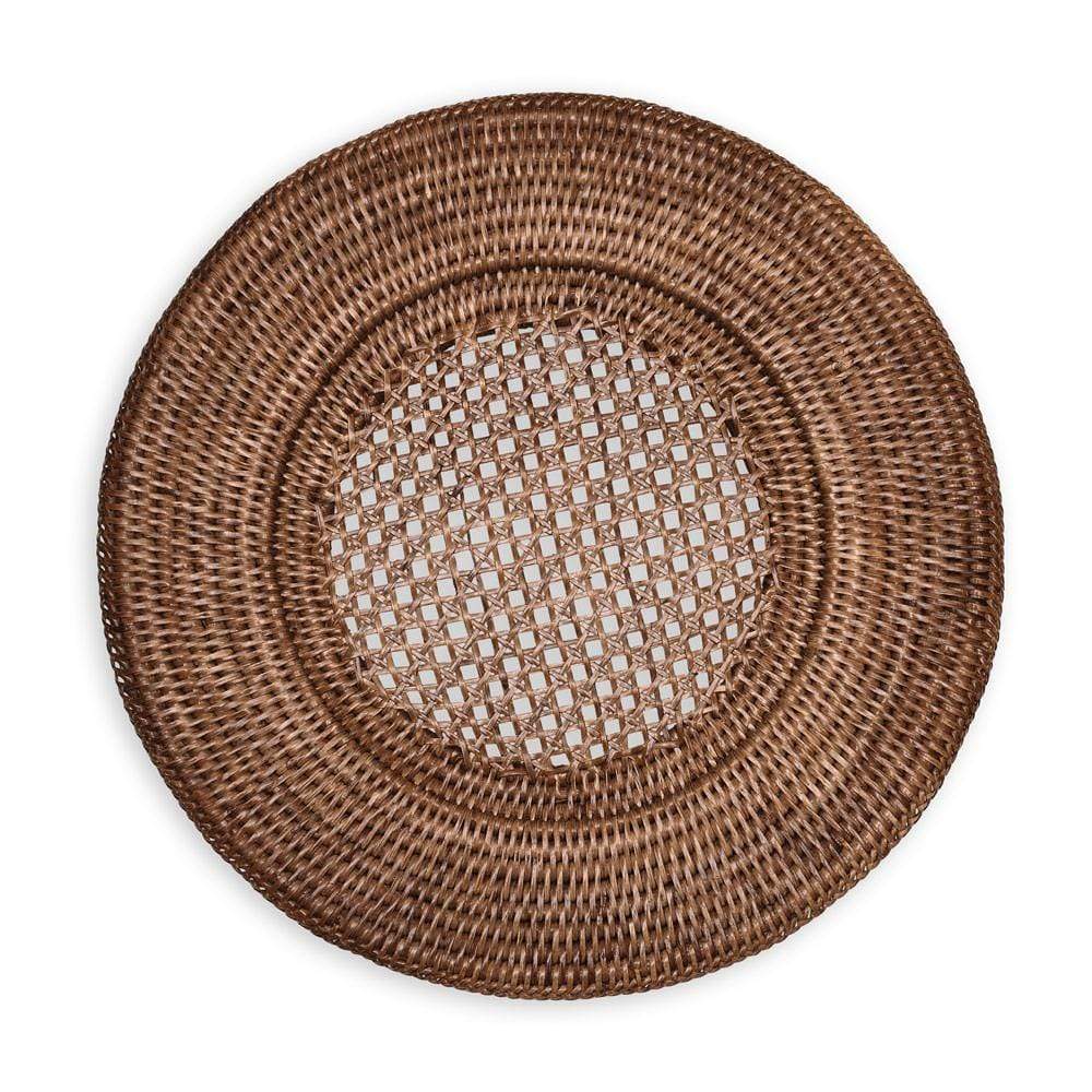 Rattan Round Charger Plate Rattan Dinner Plate-Round