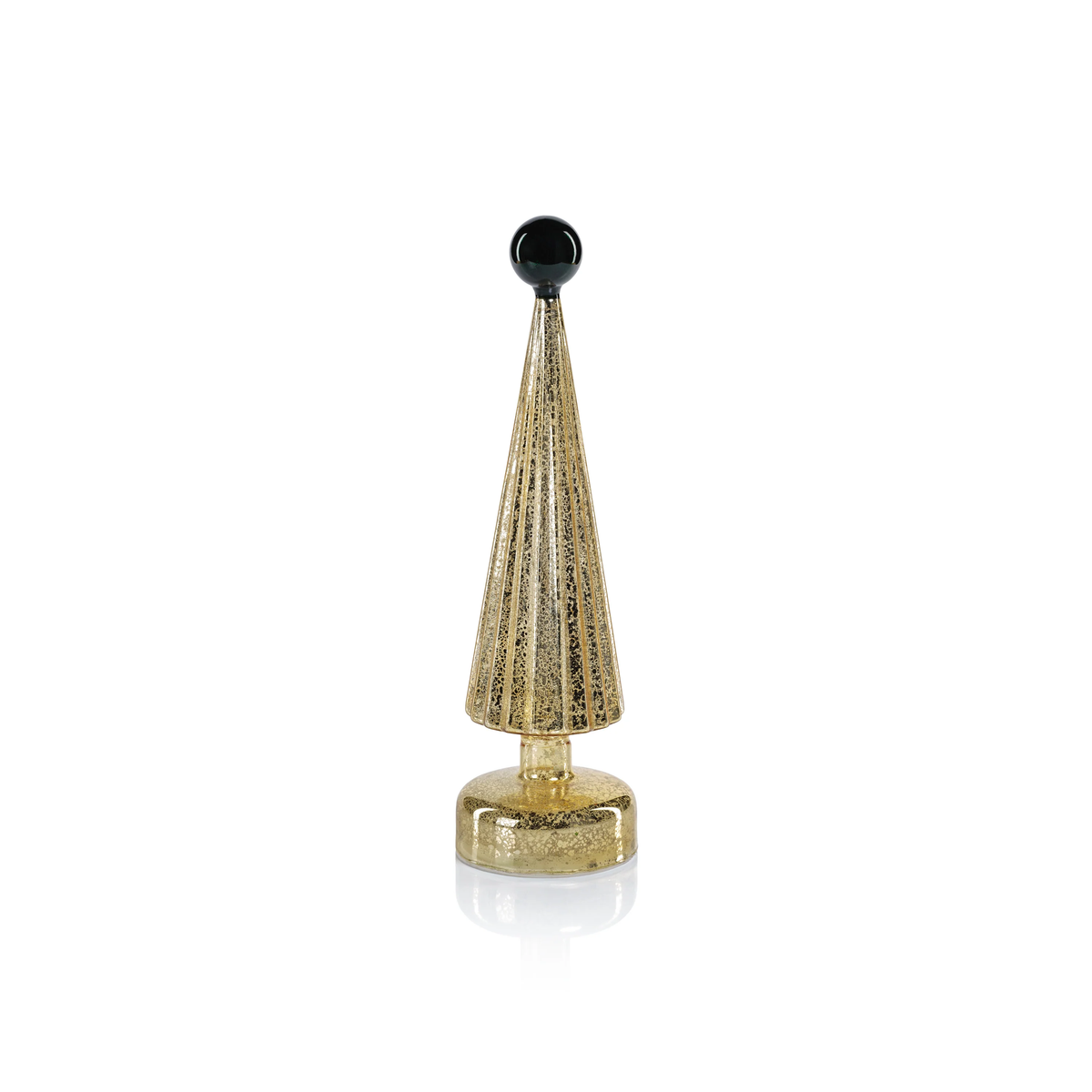 12.5" Gold and Green LED Tree