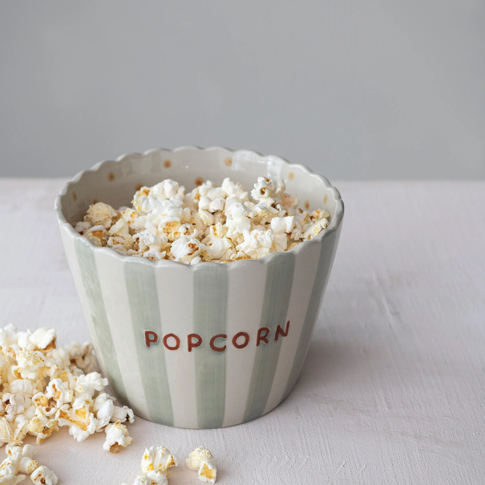 Scalloped Popcorn Bowl
