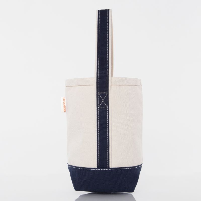 Navy Wine Tote