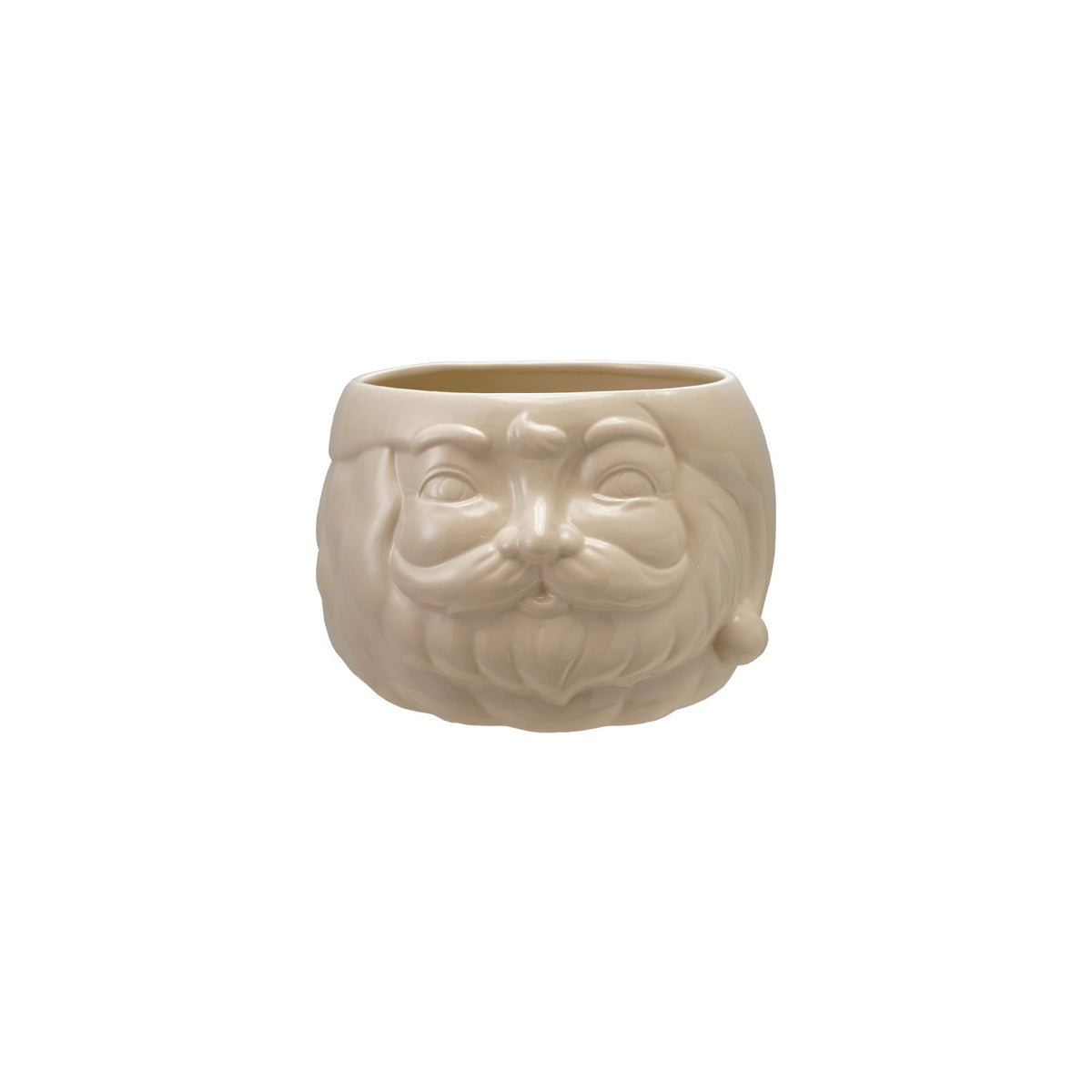 White Santa Head Ice Bucket