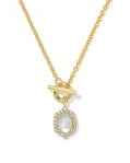 KENDRA SCOTT DAPHNE CRYSTAL FRAME TOGGLE NECKLACE